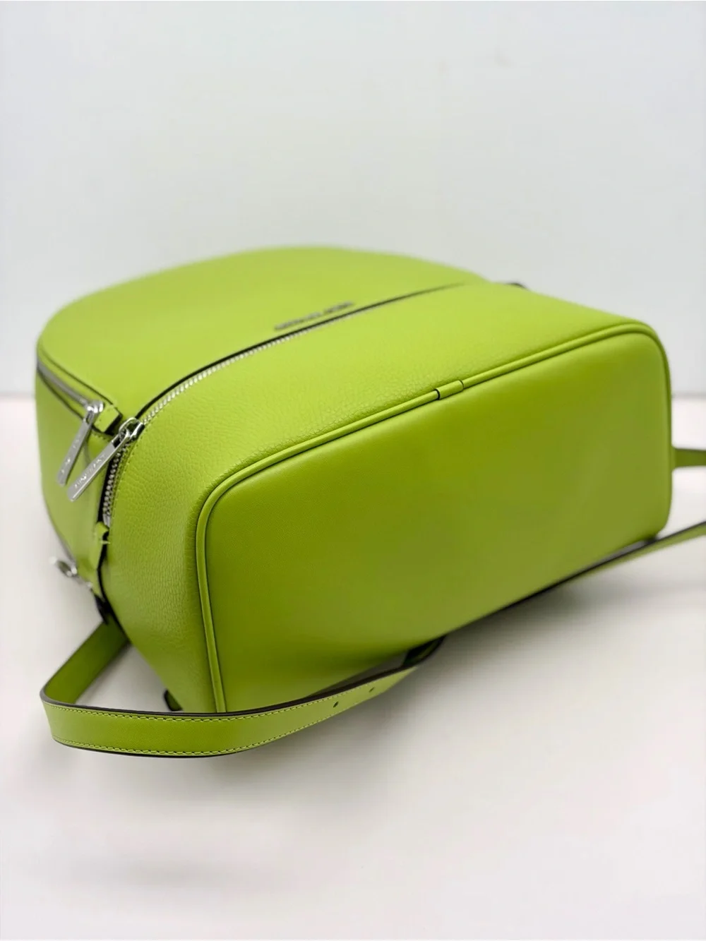 Michael Kors Rhea medium backpack leather Backpack Lime NWT
